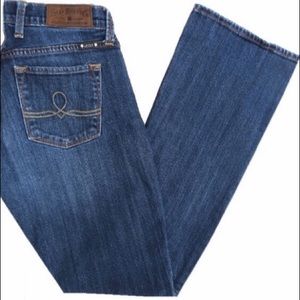 Distressed Lucky Brand Boot Jeans Sofia size 12 /31 regular