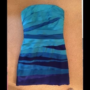 Phoebe Couture Shades of Blue Dress