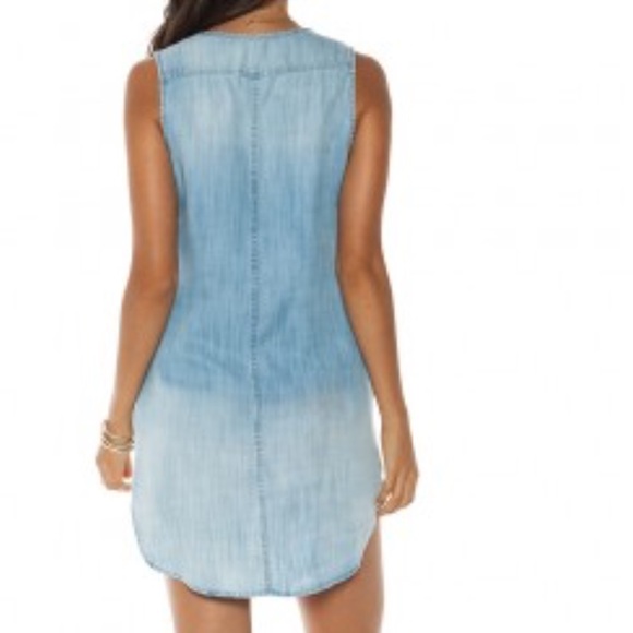 🍃💕Anthropologie Sleeveless Denim Chambray Dress - Picture 4 of 5