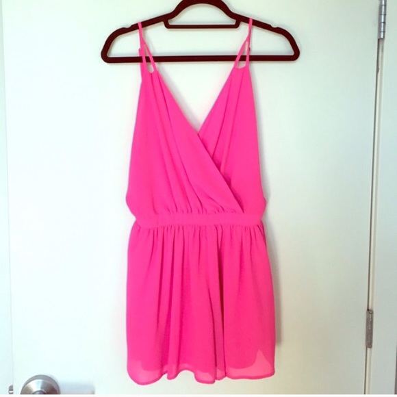 HOT PINK ROMPER!