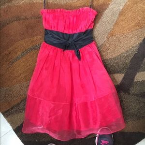 Betsey Johnson Red Ruffle Cocktail Dress