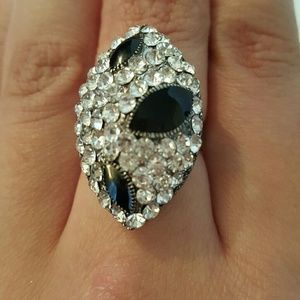 White Crystal Stone Ring