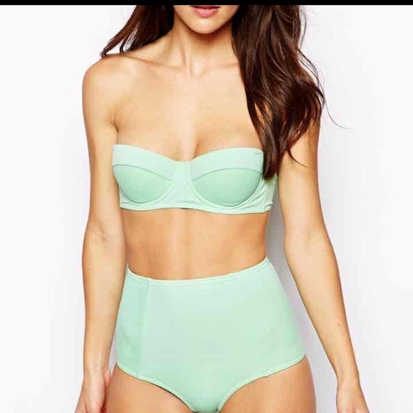 BRAND NEW 2 piece high waist bikini