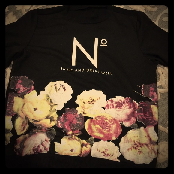 Floral sweater top