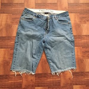 Lands' end denim Bermuda cut offs