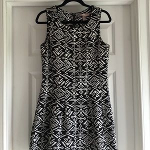Black and White Aztec Pattern Dress