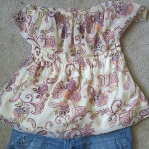 LAST CHANCE BEFORE DONATING boho strapless top