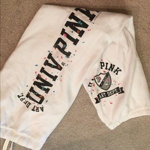 Victoria secret white sweatpants