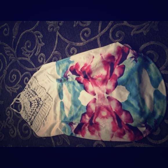Floral halter dress
