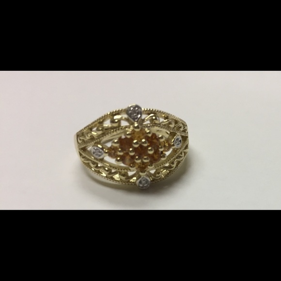 Gold Citrine Band
