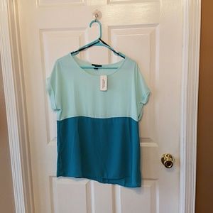 New with tags! Teal and aqua blouse