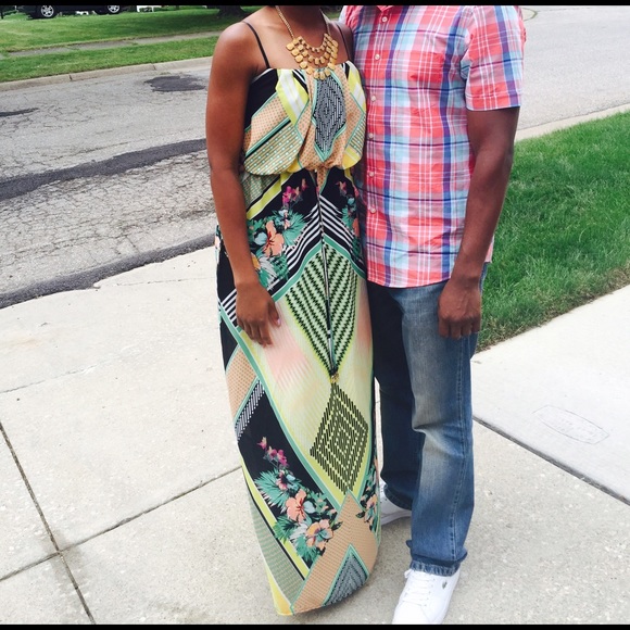 Colorful Maxi Dress - Picture 3 of 3