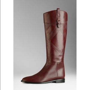 Burberry Copse Riding Boots, Bourdeaux Sz 36.5 EUC