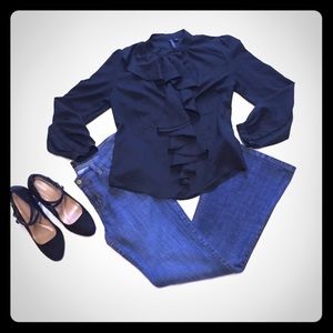 One of a Kind Black Blouse