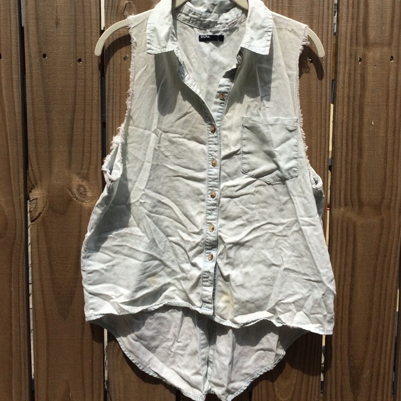 Lightweight Denim Button-Up