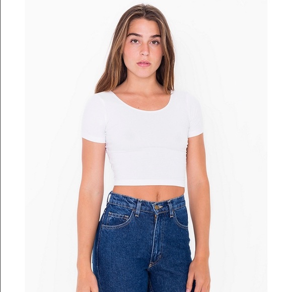 White, black, blue, purple crop top!