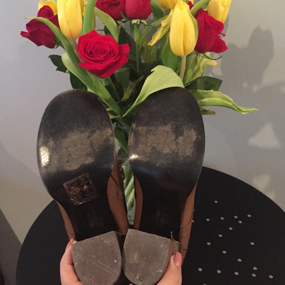 Brown heeled ankle boots - Picture 4 of 4