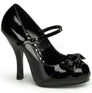 PEEP TOE MARY JANE WITH BOW