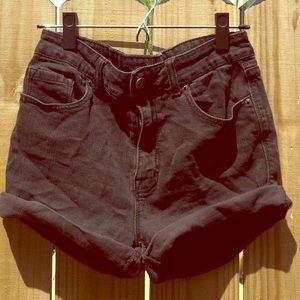 BDG High Waisted Denim Shorts