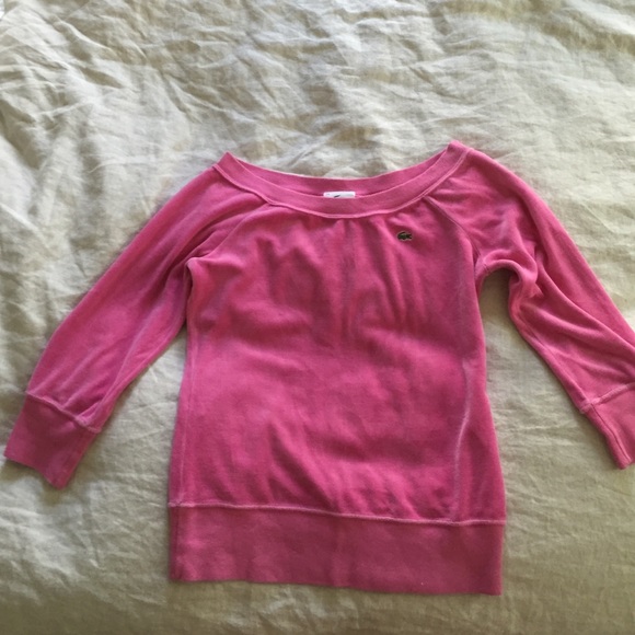 Vintage Lacoste velvet sweatshirt
