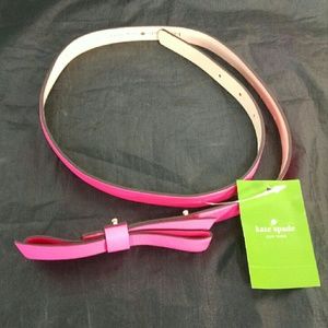Kate Spade PSRU1102 Pink Bow Belt Size Small