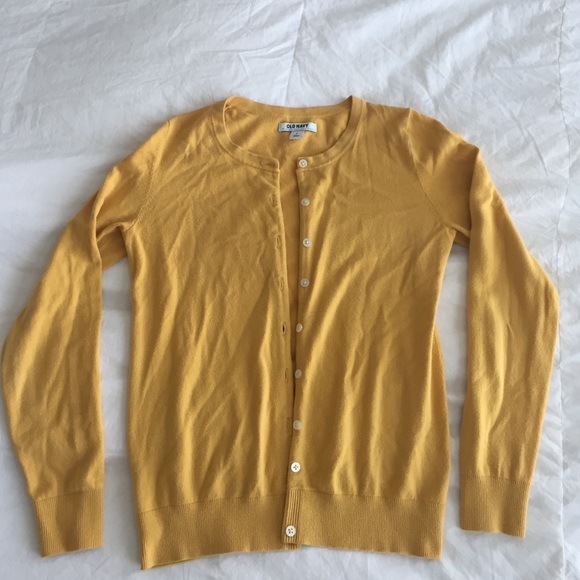 Old Navy - yellow cardigan