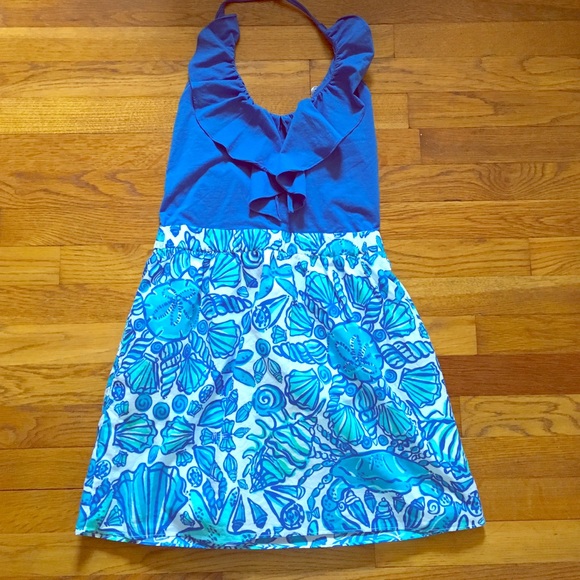 Lily Pulitzer Blue Halter Dress