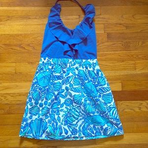 Lily Pulitzer Blue Halter Dress