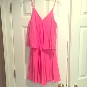 Hot pink sphagetti strap dress