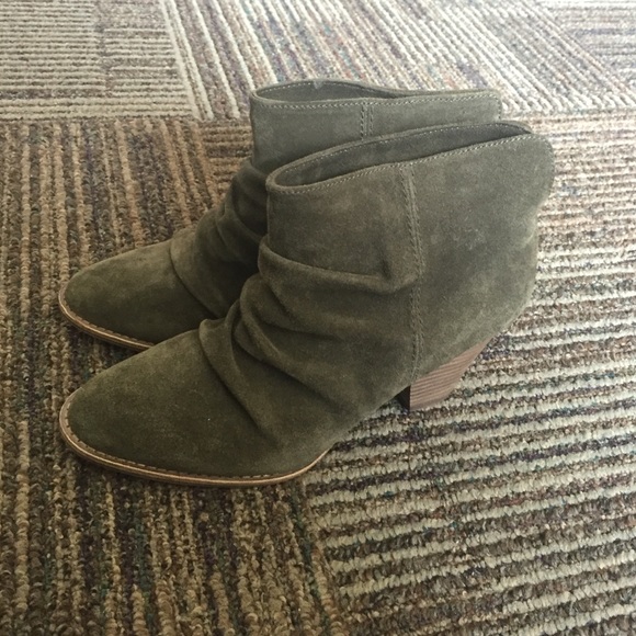 Forest green booties