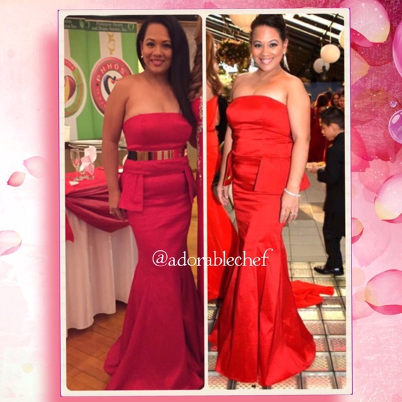 GORGEOUS PEPLUM GOWN, Sz 8 ‼LOWEST PRICE‼️‼️