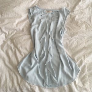Ann Taylor LOFT sleeveless blouse- baby blue