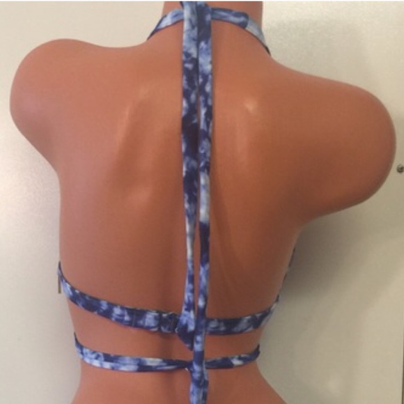 NWT Victoria's Secret Tie Dye Wrap Bikini TOP M - Picture 3 of 3