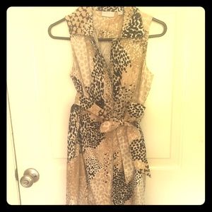 New York and Co Animal Print Dress