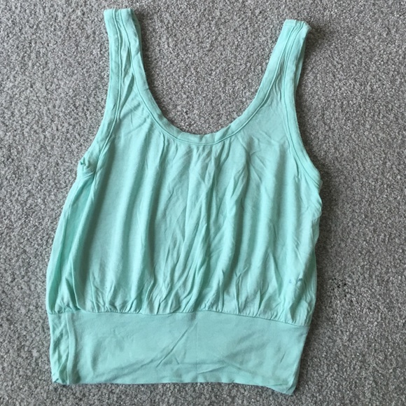 Mint crop top