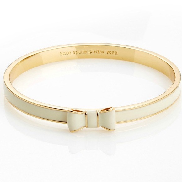 Kate Spade "Take a Bow" bangle - white