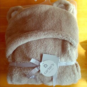 Carters Fuzzy Bear Blanket