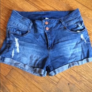 Slightly high waisted shorts