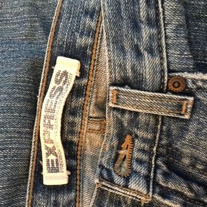 Slightly below the waist express jeans