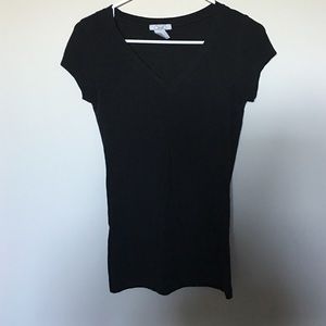 Black V-neck