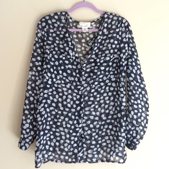 Polka dot blouse