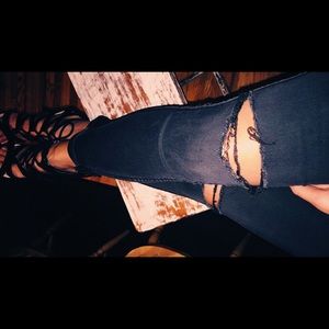 Ripped Black Jeans