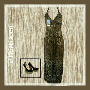 FINAL -- Leopard Print Maxi Dress - NWT