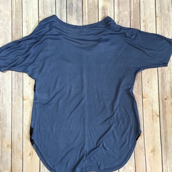 Blue and Black Lace Top - Picture 2 of 2