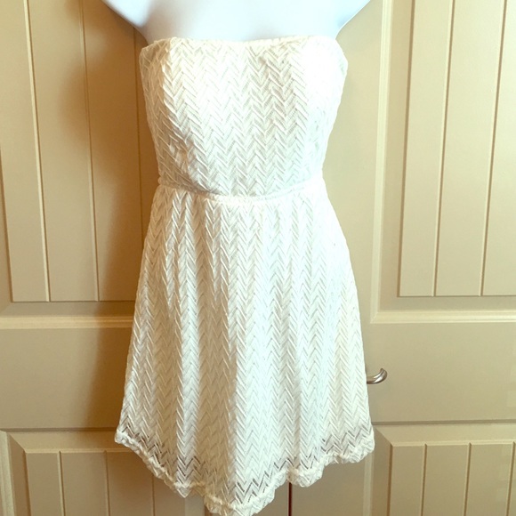 White Open Back Dress