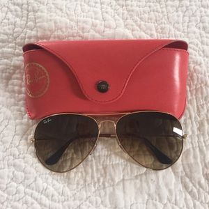 Ray Ban Oversized Aviators 62mm gold
