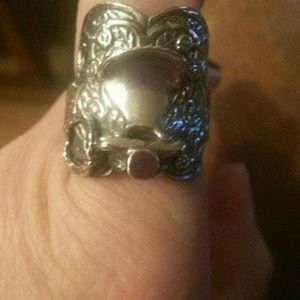 Solid Silver Vintage Saddle Ring