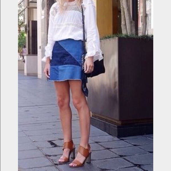 Zara patchwork skirt