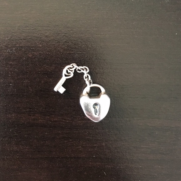 Auth. Pandora key to my heart charm