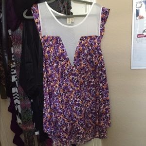 UO sheer and floral dress